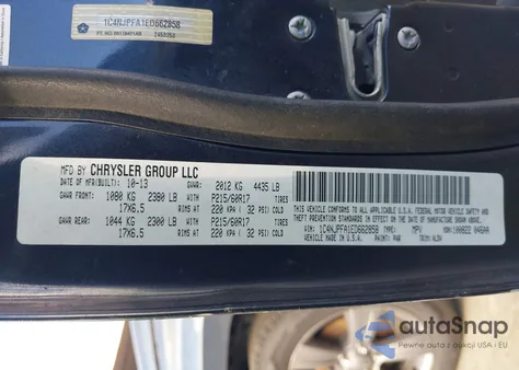 2014 Jeep Patriot High Altitude z USA, uszkodzony, nr VIN 1C4NJPFA1ED662858